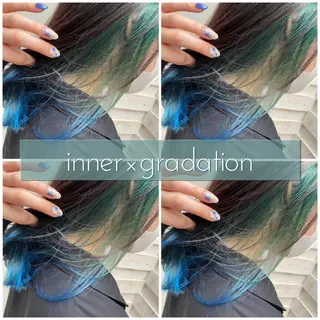 セミロング カラー ヘアアレンジ 指名支持率NO.1 スタイリストのヘアスタイル