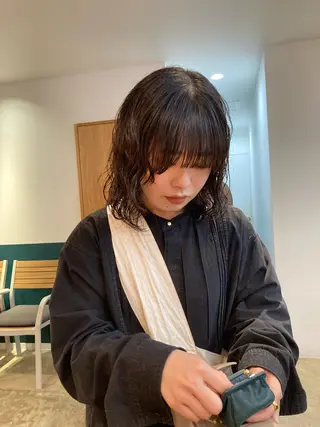 ミディアム 高山 鳳成のヘアスタイル