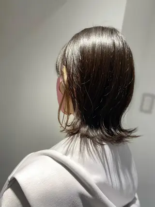 ミディアム 代表　清水稔也 オージュアソムリエのヘアスタイル