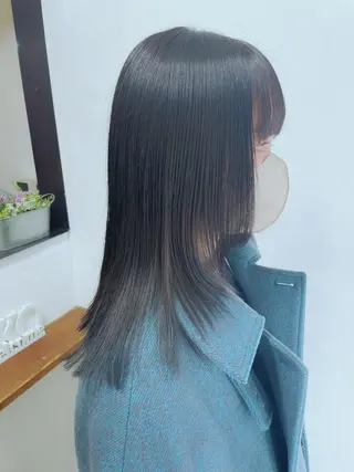 セミロング ふわっとレイヤー 🪽スガヤハルミのヘアスタイル