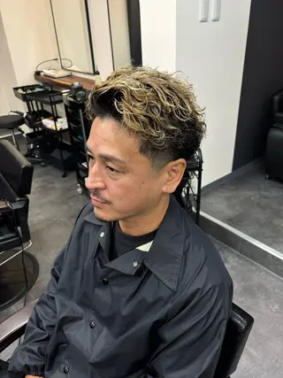 パーマ スパイキーパーマ 柏NO1 藤本葉のヘアスタイル