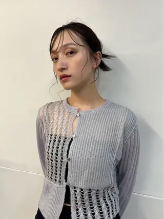 セミロング カラー 坂本 圭太朗のヘアスタイル