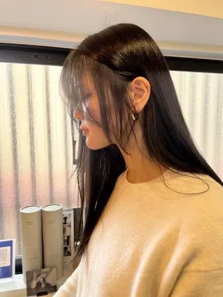 ロング カラー 下石怜子/レイヤー/ 透明感カラーのヘアスタイル