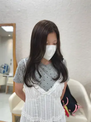 ロング カラー 透明感ワンカラー 🎀髪質改善/AOのヘアスタイル