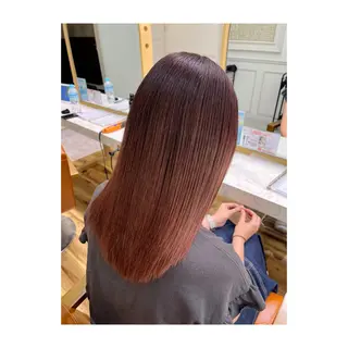 ミディアム カラー 長島 美織のヘアスタイル