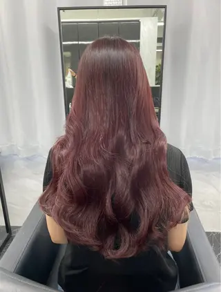 ロング カラー Ria OSAKA 梅田所属・マリカ🦋韓国 ハイトーン/エクステのヘアスタイル
