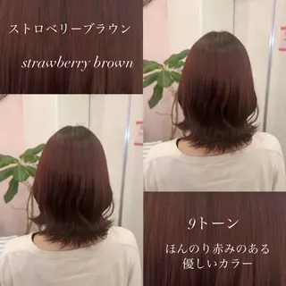 ミディアム カラー 韓国ヘア🧸髪質改善 🧸きくちみさきのヘアスタイル