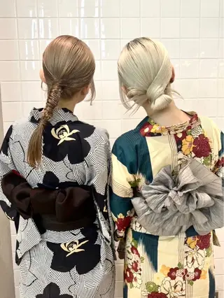 暖色艶カラー/ ハイトーン🪽美咲のヘアスタイル