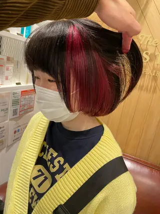ショート カラー 鈴村 大介のヘアスタイル
