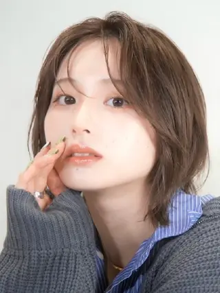 ショート ヘアアレンジ 🫧透明感&暖色系 color/沙綾🧸のヘアスタイル