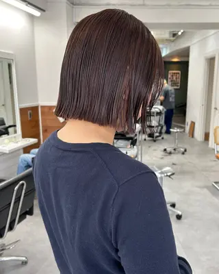 ミディアム カラー レイヤーボブ/ 艶カラー/サナ🌼のヘアスタイル