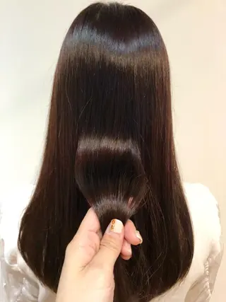 ロング カラー 青野 文香のヘアスタイル