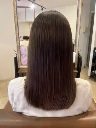 ロング カラー Cuthie所属・沖本 あやののヘアスタイル