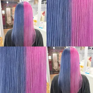 セミロング ハイトーン💫 エクステ💫maiのヘアスタイル