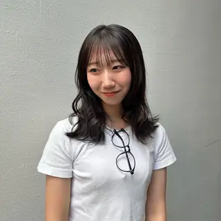 ミディアム aoi / risa 天神美容室のヘアスタイル
