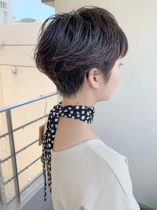ショート パーマ ショート/レイヤー なら石井知希のヘアスタイル