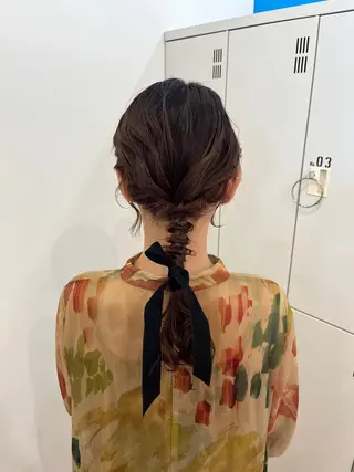 ミディアム ヘアアレンジ FENICE on the beach所属・タニ ヒナタのヘアスタイル