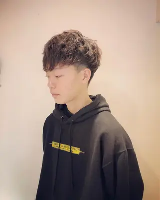 パーマ メンズ すみとも るなのヘアスタイル