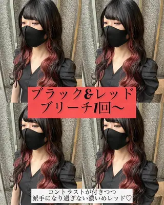 ロング カラー 長谷川 湧のヘアスタイル