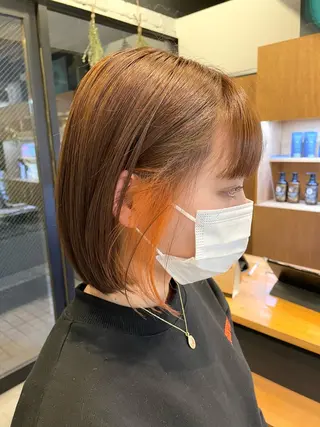 ショート カラー 🌿レイヤーボブ/パ ーマ🌿 木梨健太のヘアスタイル