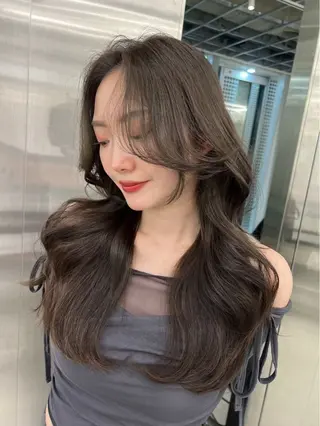 ロング 銀座/韓国/ワンホン 🤍艶髪🖤nahoのヘアスタイル