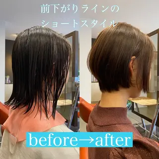 ショート カラー デザインカラー🌈 高木リョウのヘアスタイル