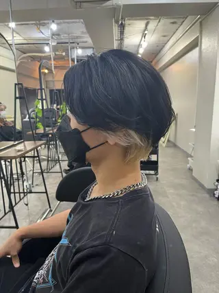 ショート カラー メンズ 髪質改善ケア特化 石田のヘアスタイル