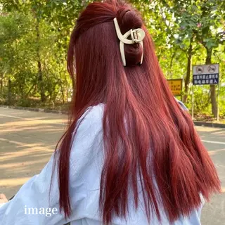 ロング カラー ヘアアレンジ ブリーチ無し透明感 🕊AZUSAのヘアスタイル