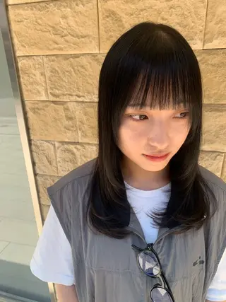 セミロング レイヤー/メンズ /髪質改善 廣島公平のヘアスタイル