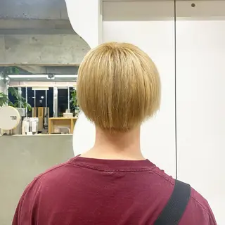 メンズ 茜璃/ブリーチカラー /レイヤーカットのヘアスタイル