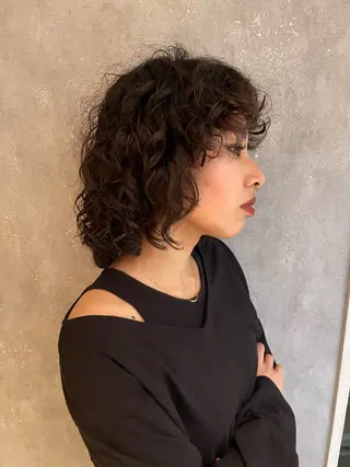ミディアム パーマ Riku /西荻窪のヘアスタイル