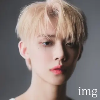 ショート カラー メンズ 岡田大志🇰🇷 中/韓メンズヘアのヘアスタイル