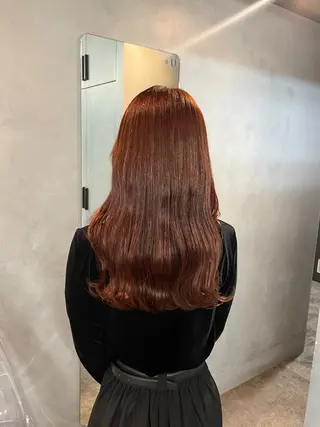 ロング カラー レイヤーカット×暖色 カラー🎀ASAKAのヘアスタイル