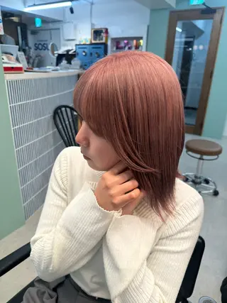 ミディアム カラー 優菜/ メンズパーマのヘアスタイル