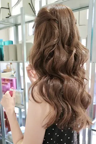 ロング カラー グレージュ/ベージュ /経堂/sana🌱のヘアスタイル