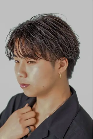 ショート パーマ メンズ 湘南のパーマ職人 🔥清水琉葵🔥のヘアスタイル