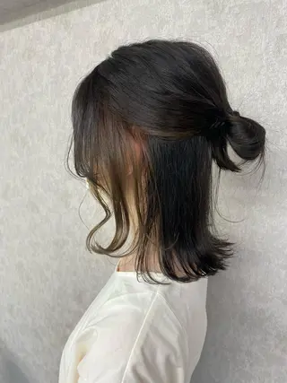 ミディアム カラー N/デザインカラー 🌿ナギのヘアスタイル