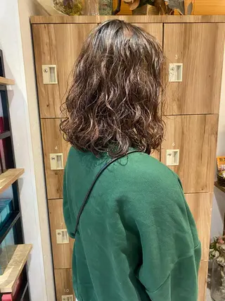 ミディアム パーマ ヘアアレンジ パーマ指名No1 /namiのヘアスタイル