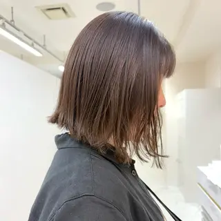 ミディアム カラー SAKURA 艶カラー/ヘアセットのヘアスタイル