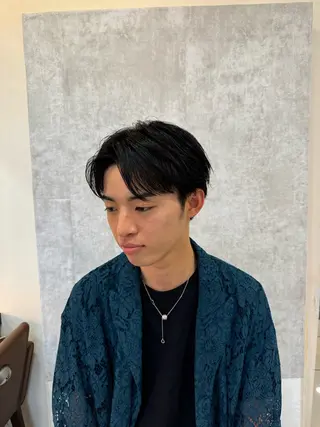 メンズ メンズ特化 センターパート特化のヘアスタイル