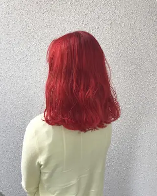 ミディアム カラー インナーカラー/天神 ブリーチ/吉田のヘアスタイル