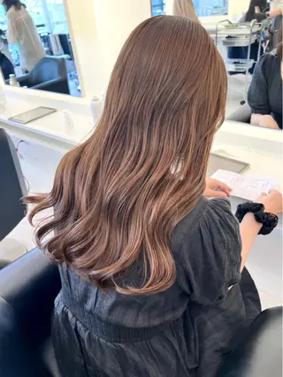 ロング カラー Parve  Mix 🫧梶川虹のヘアスタイル