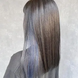 セミロング カラー 入江 允のヘアスタイル