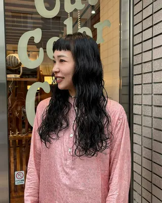 ロング パーマ SASAnagano 堀内未梨のヘアスタイル