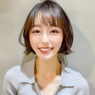 ショート ボブ韓国風レイヤー 錦糸町/畠中ケントのヘアスタイル