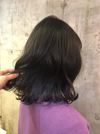 ミディアム カラー ✂︎岡根 京花✂︎のヘアスタイル