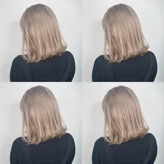 ミディアム カラー 袴田 伊代のヘアスタイル