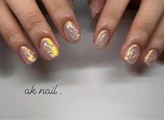 ショート ネイル ak nail .のネイルデザイン