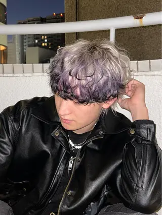 ミディアム カラー メンズ 【デザインカラー】 Ryutoのヘアスタイル