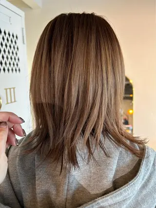 ミディアム 透明感カラー 暖色shihoのヘアスタイル